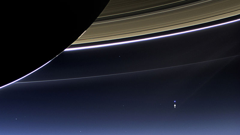 La Tierra desde Saturno